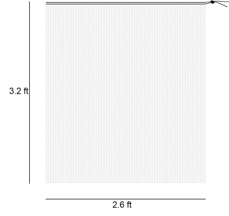 Alpurple 3 PCS Insect Bird Barrier Netting Mesh with Drawstring- 3.2 x 2.6 Feet Fruit Tree Net-Garden Netting Plant Cover for Protect Plant Fruits Flower from Insect Bird Eating - Image 2
